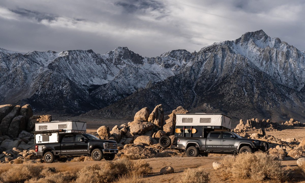 four wheel campers campout truck camper hero