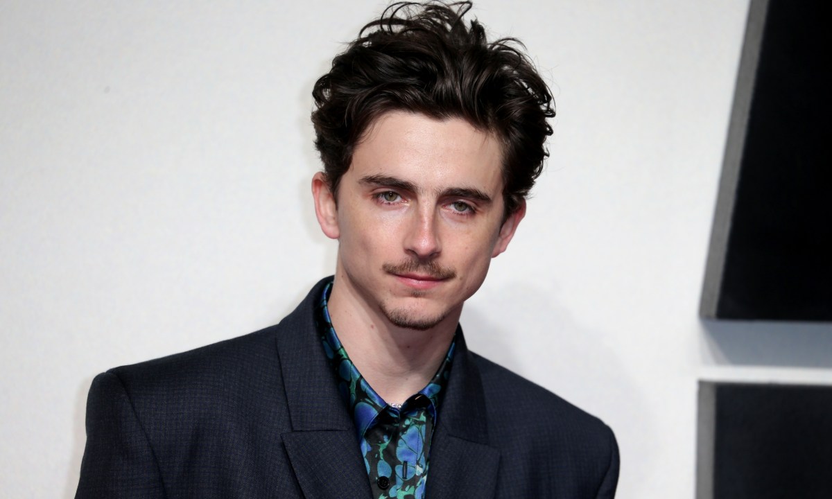 Timothée Chalamet attend the UK Premiere of "A Complete Unknown" at the BFI Southbank in London, England.