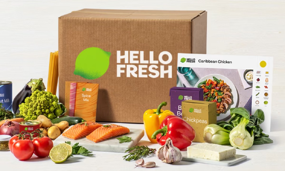 An example of a HelloFresh meal kit.