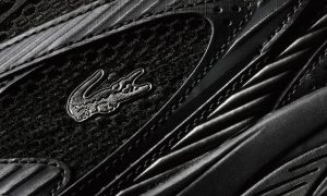 close up on lacoste detail