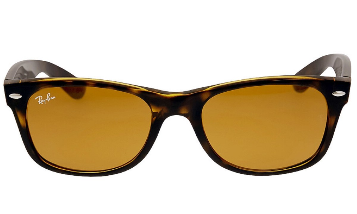 The Ray-Ban New Wayfarer Classic sunglasses on a white background.