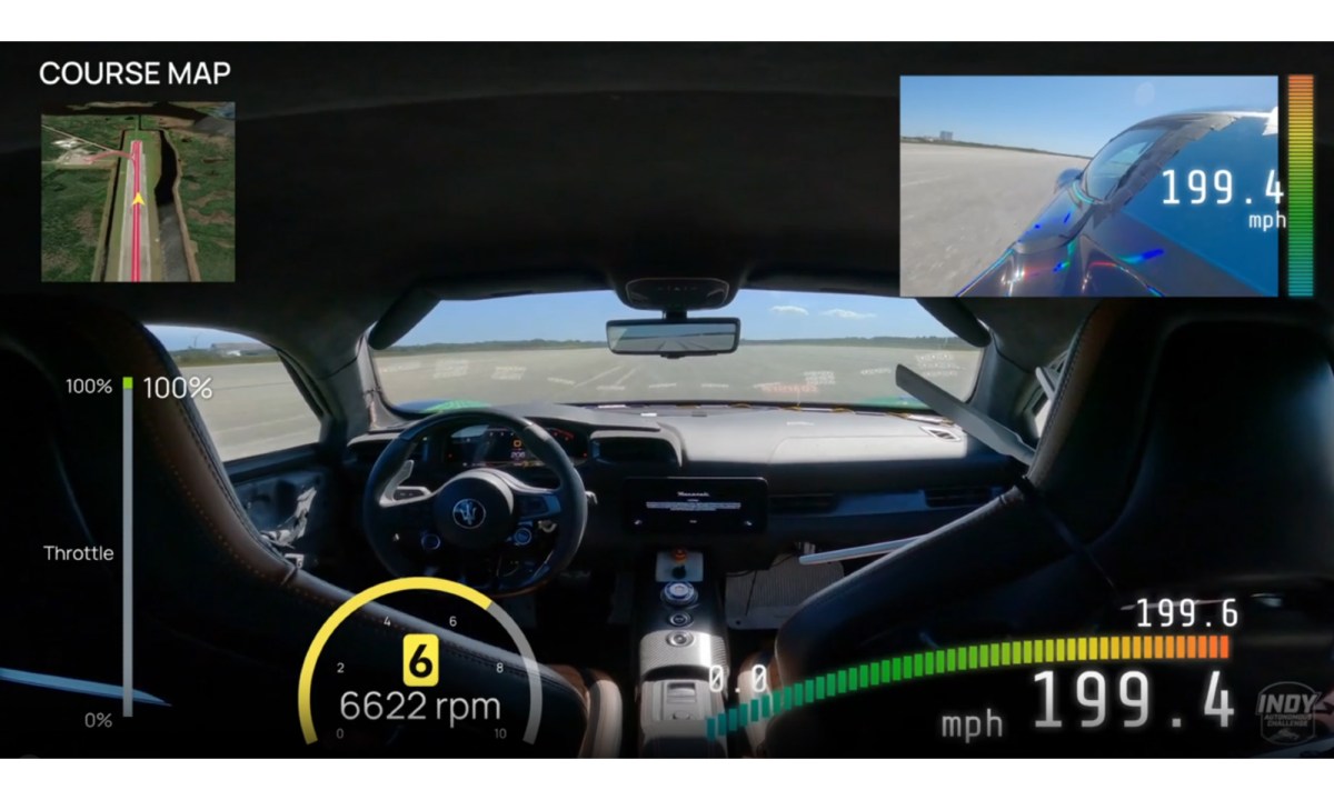 Setting the world record for unmanned autonomous driving.