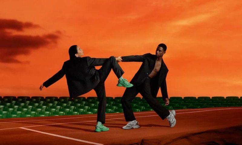 two models dancing in lacoste sneakers