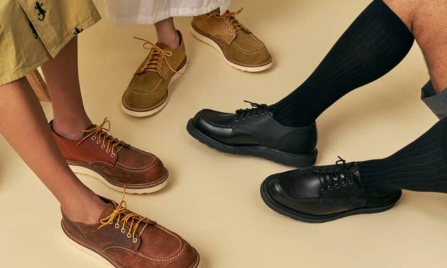eg x red wing moc oxford sneaker