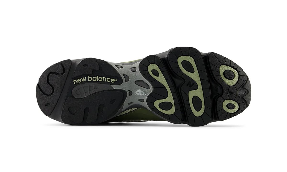 view of underneath new balance 1000 sneaker