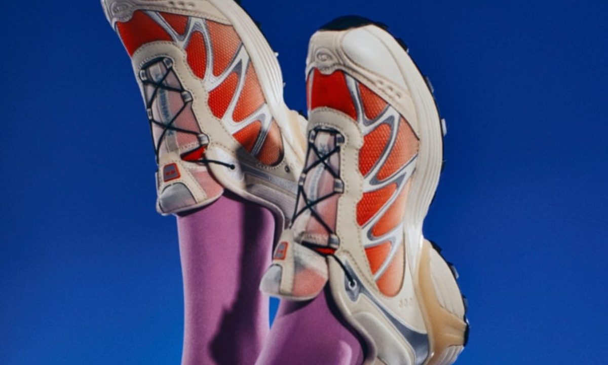 orange salomon sneaker