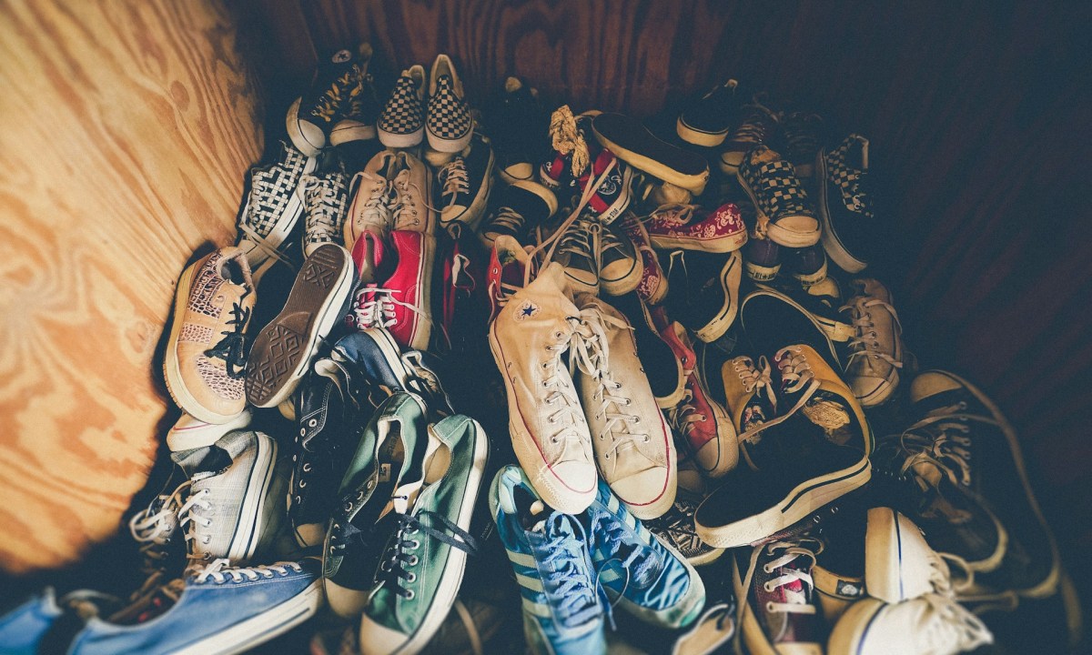 pile of multi colored shoes