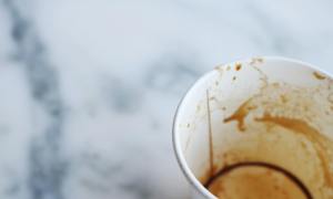 Coffee cup empty