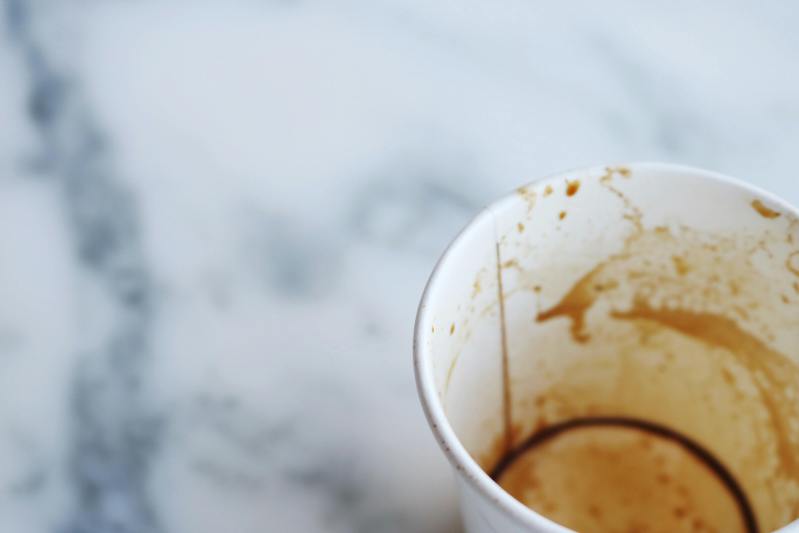 Coffee cup empty