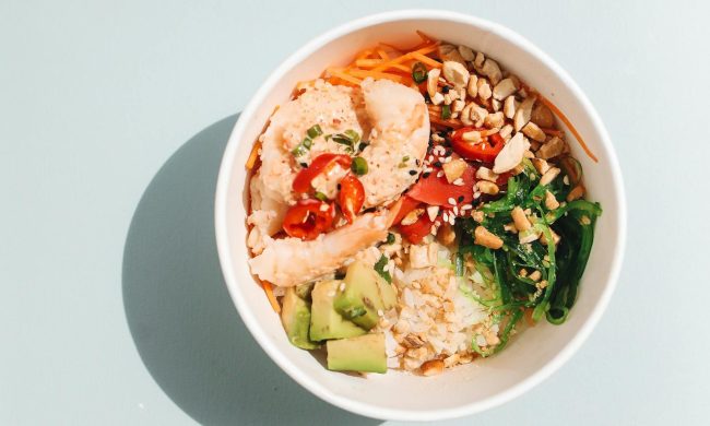 balanced healthy meal in bowl