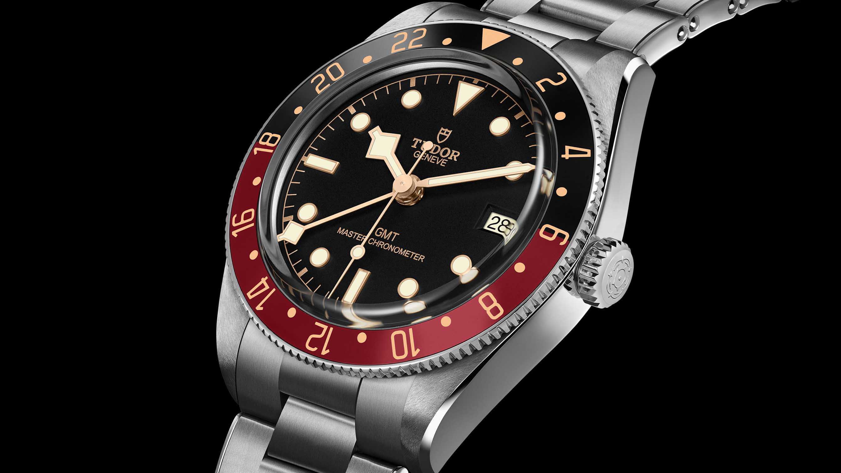 Tudor black bay 58 black background