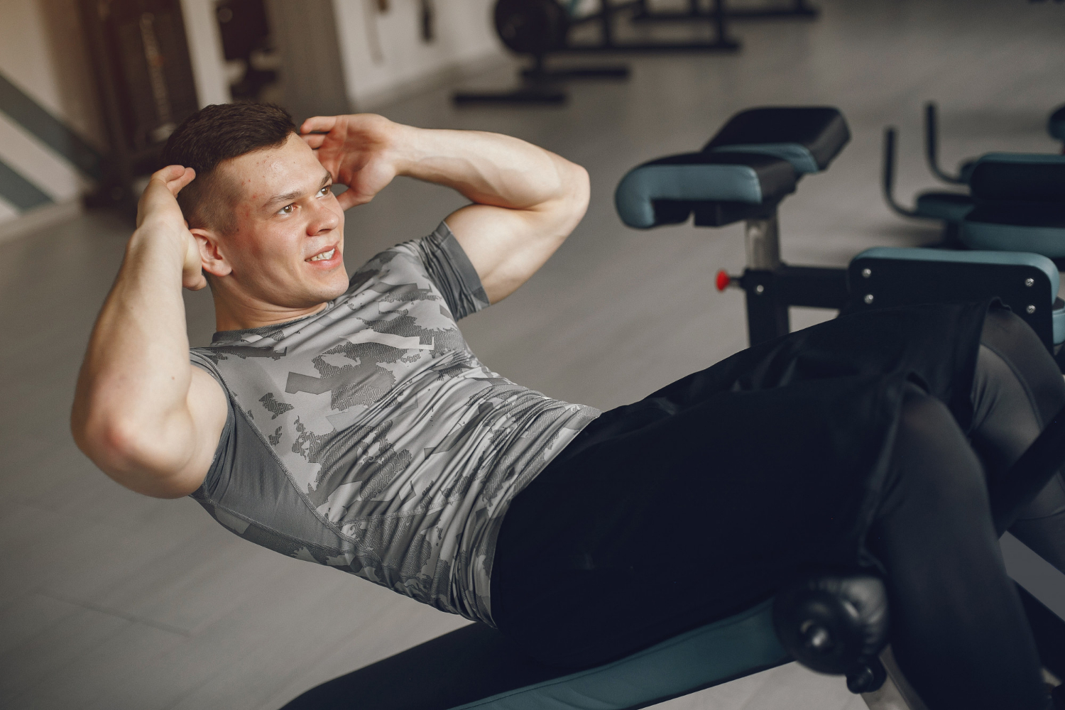 Decline crunches.