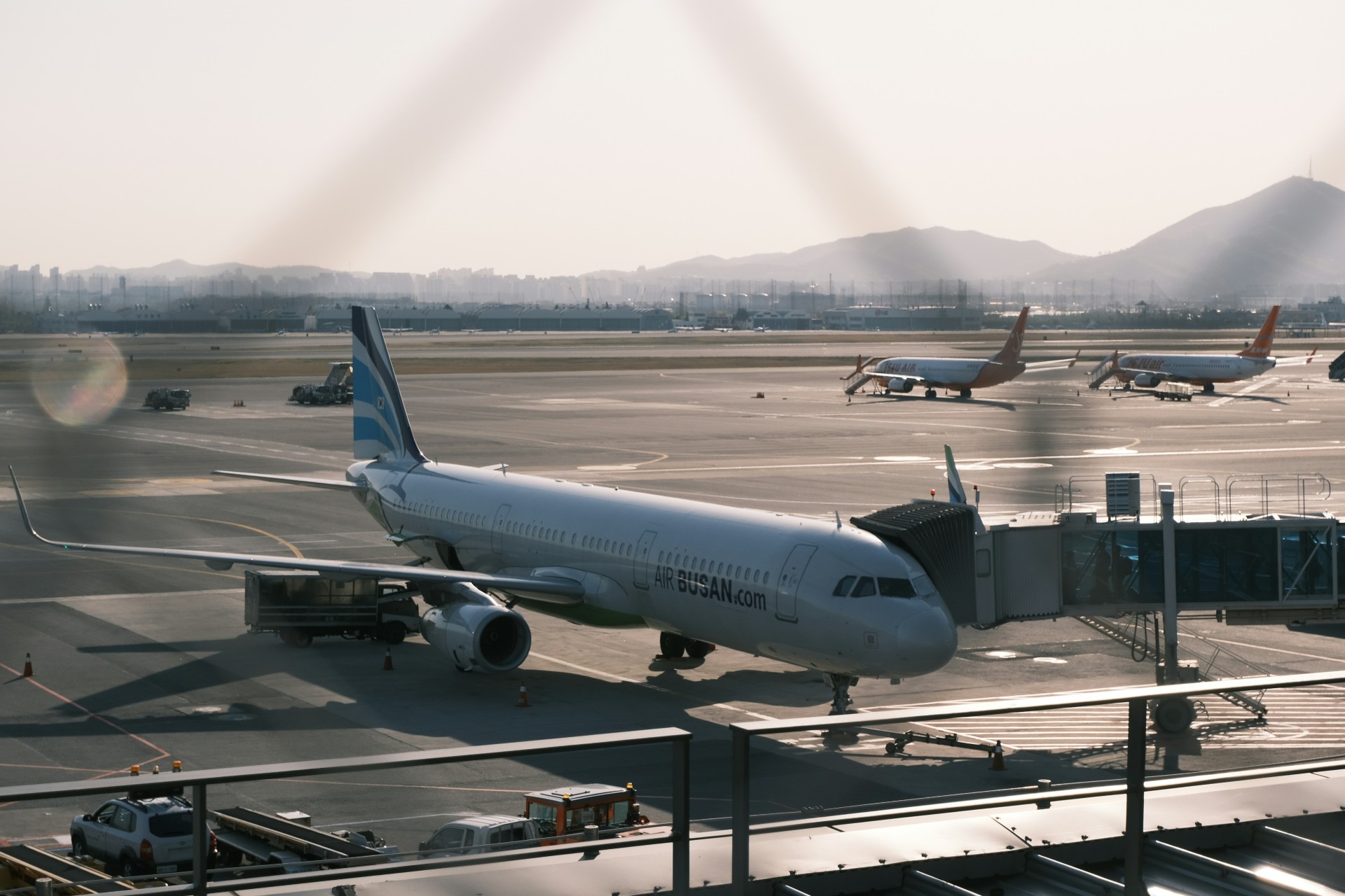 airplane at gate