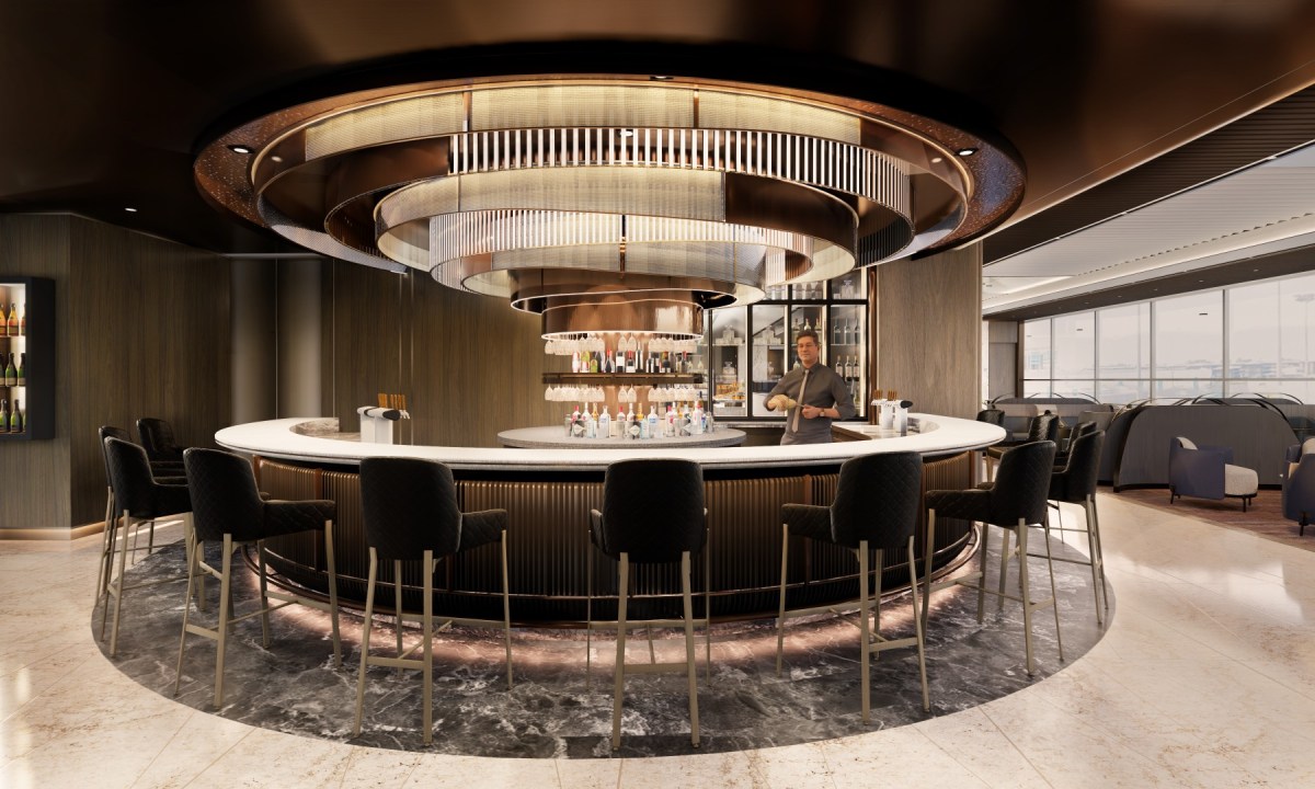 Artist Impression, T2 SilverKris First Class Lounge Bar