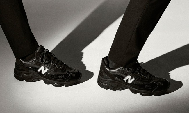 models wearing new balance beams