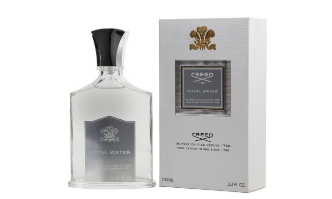 The Creed Royal Water EDP Spray 3.3 oz with its box, on a white background.