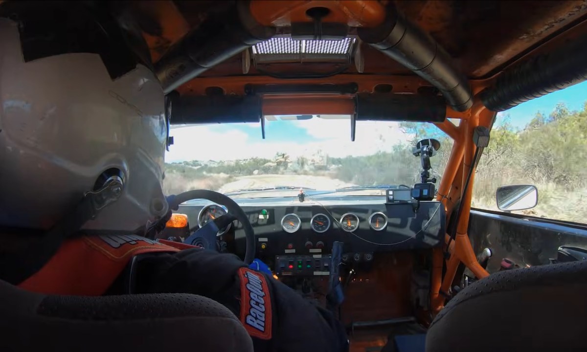 Faruk Kugay driving a 1980 Toyota Corolla rally car in Honnigan Rally SpeedRun Championshiop episode 2.