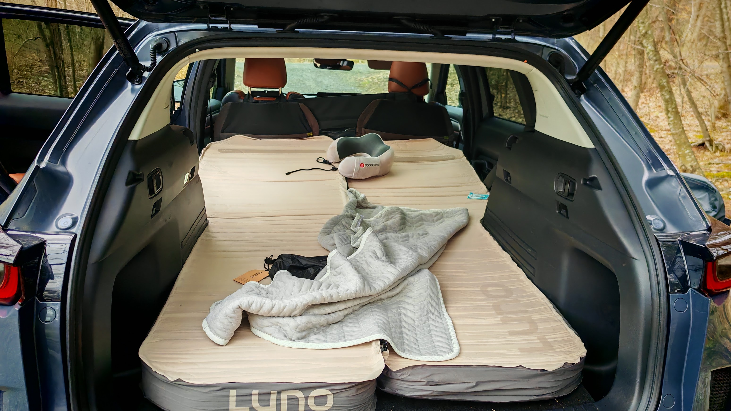 Luno airbed in the back of a CX-50