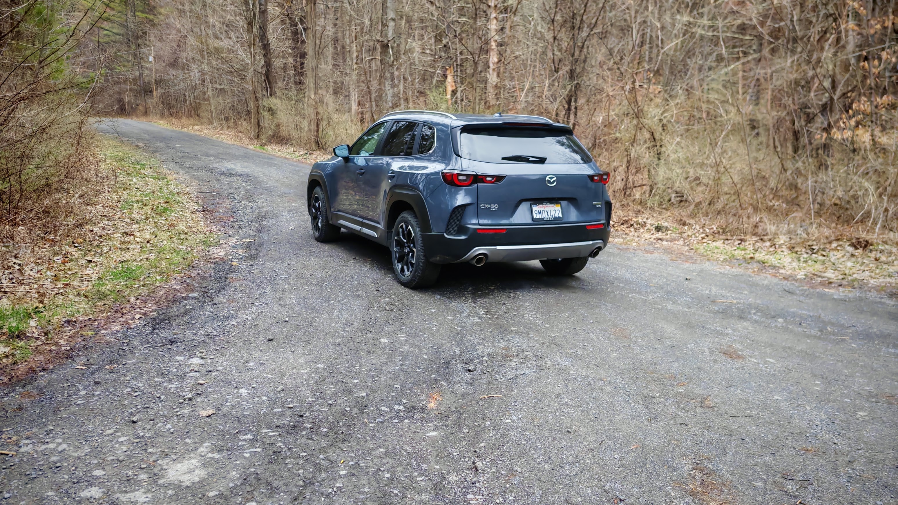 Mazda CX-50 Meridian on a trail