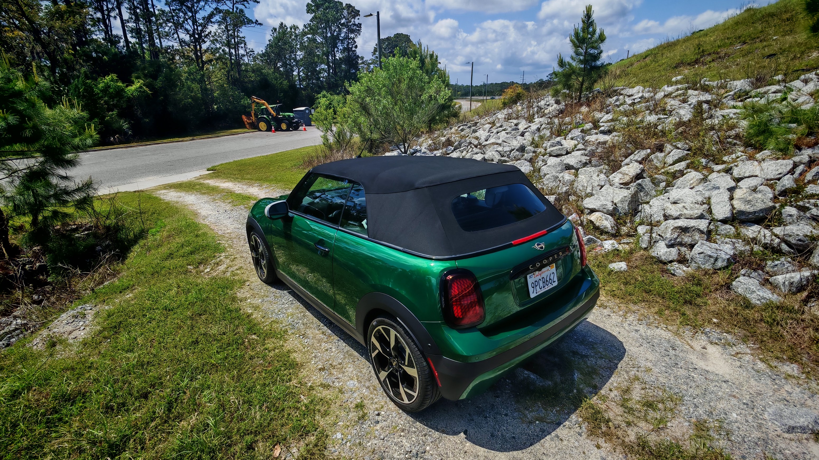2025 Mini Cooper S Convertible rear 3/4 view