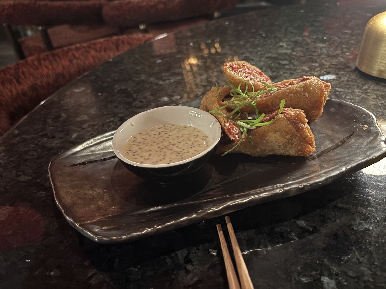 Grutman Pastrami Egg Roll