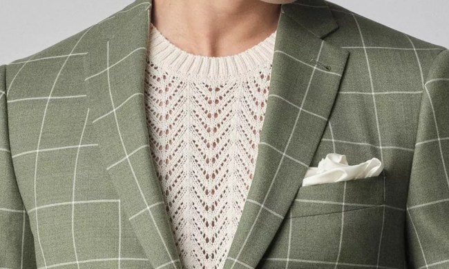 Indochino Green windowpane