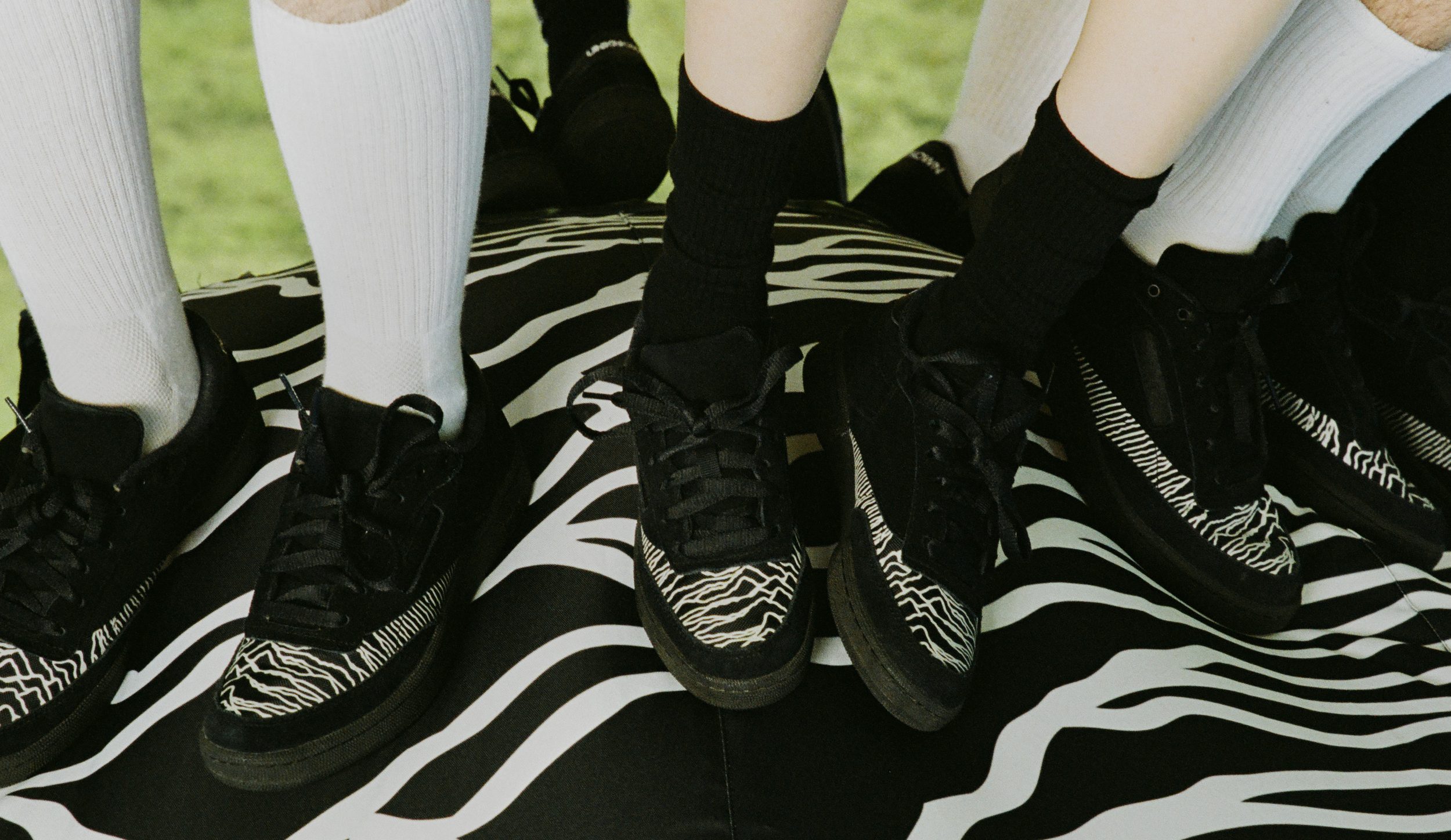 sneakers on ball