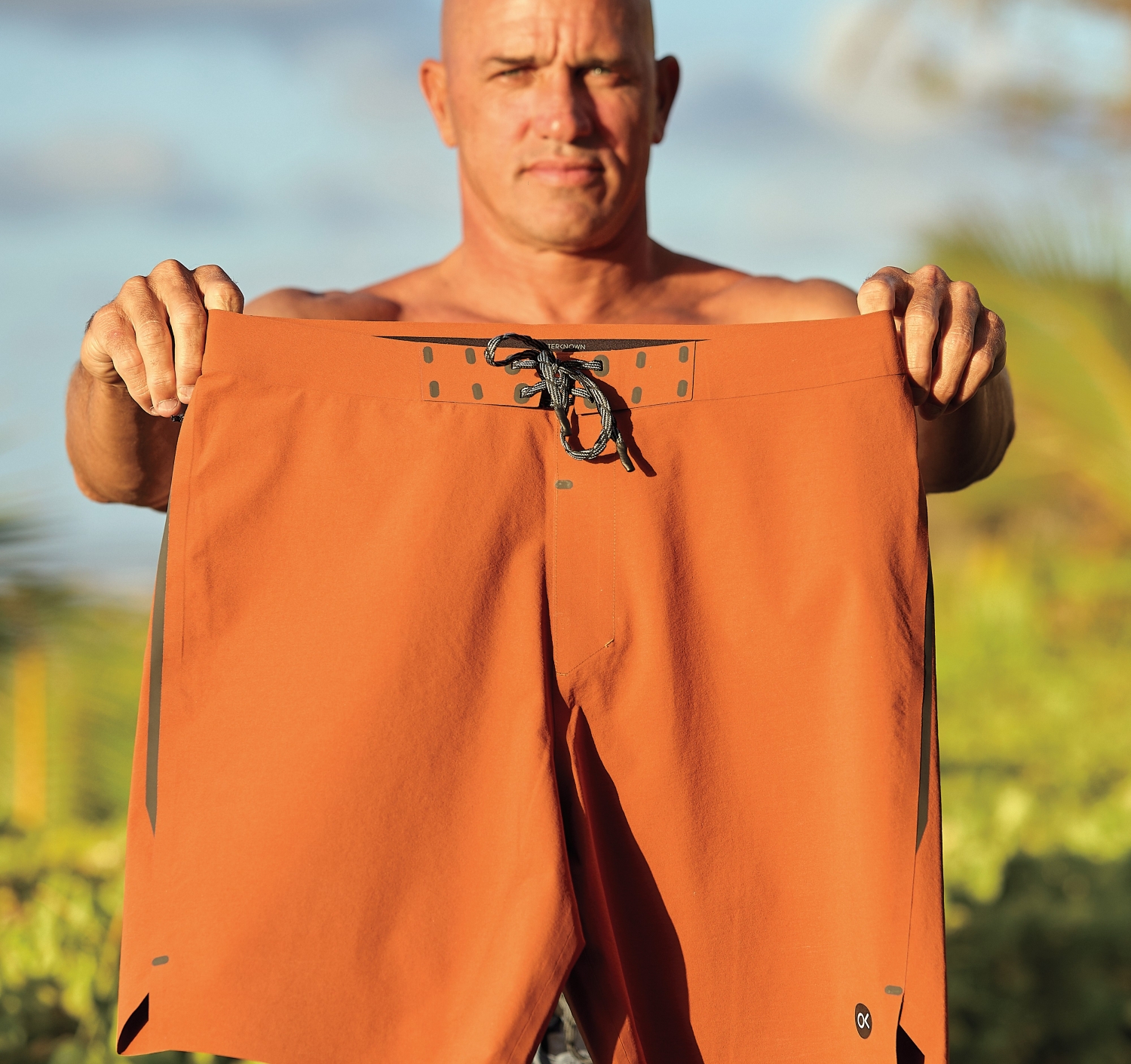 Kelly Slater Outerknown Apex EvolutionTrunks close up
