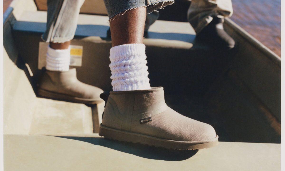 person on boat wearing ugg boat