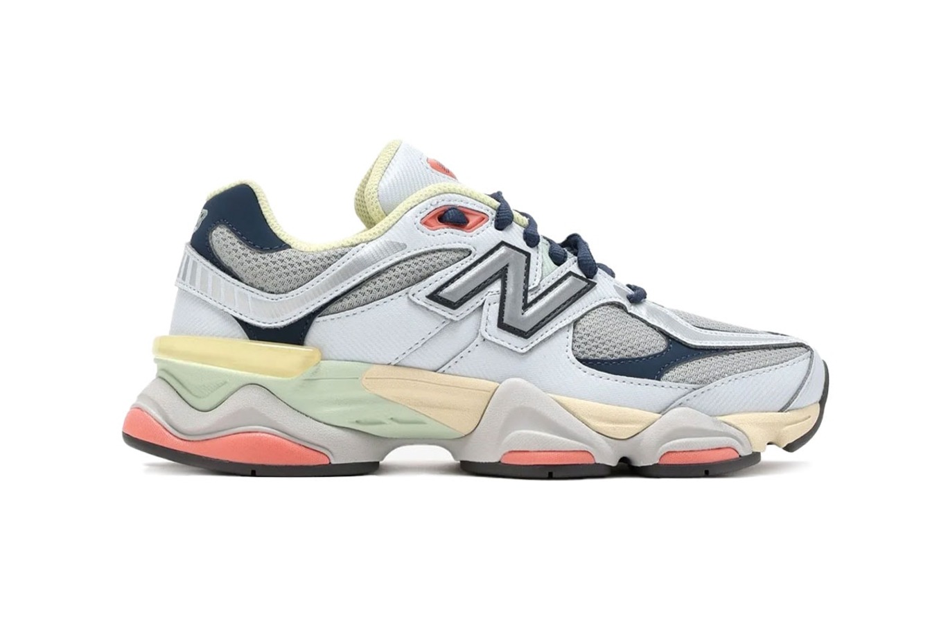 side profile of new balance 9060 easter sneaker