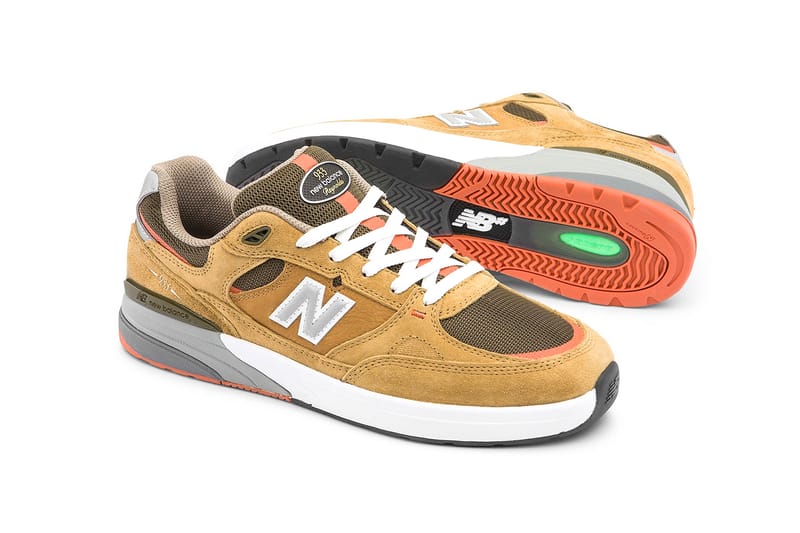brown new balance sneaker