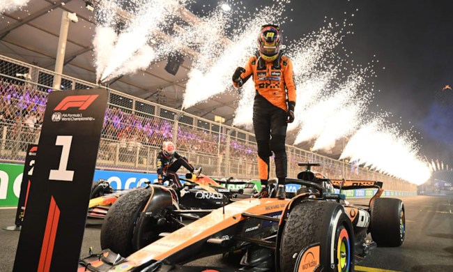 Oscar Piastri is victorious at the 2025 Saudi Arabian Grand Prix.