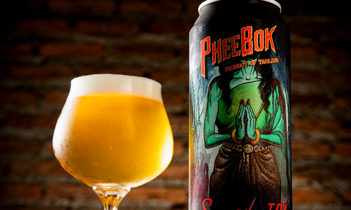 Thai IPA with glass