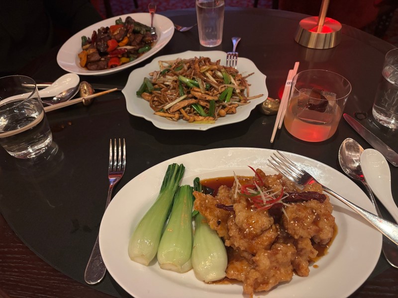 Food at Chyna Club