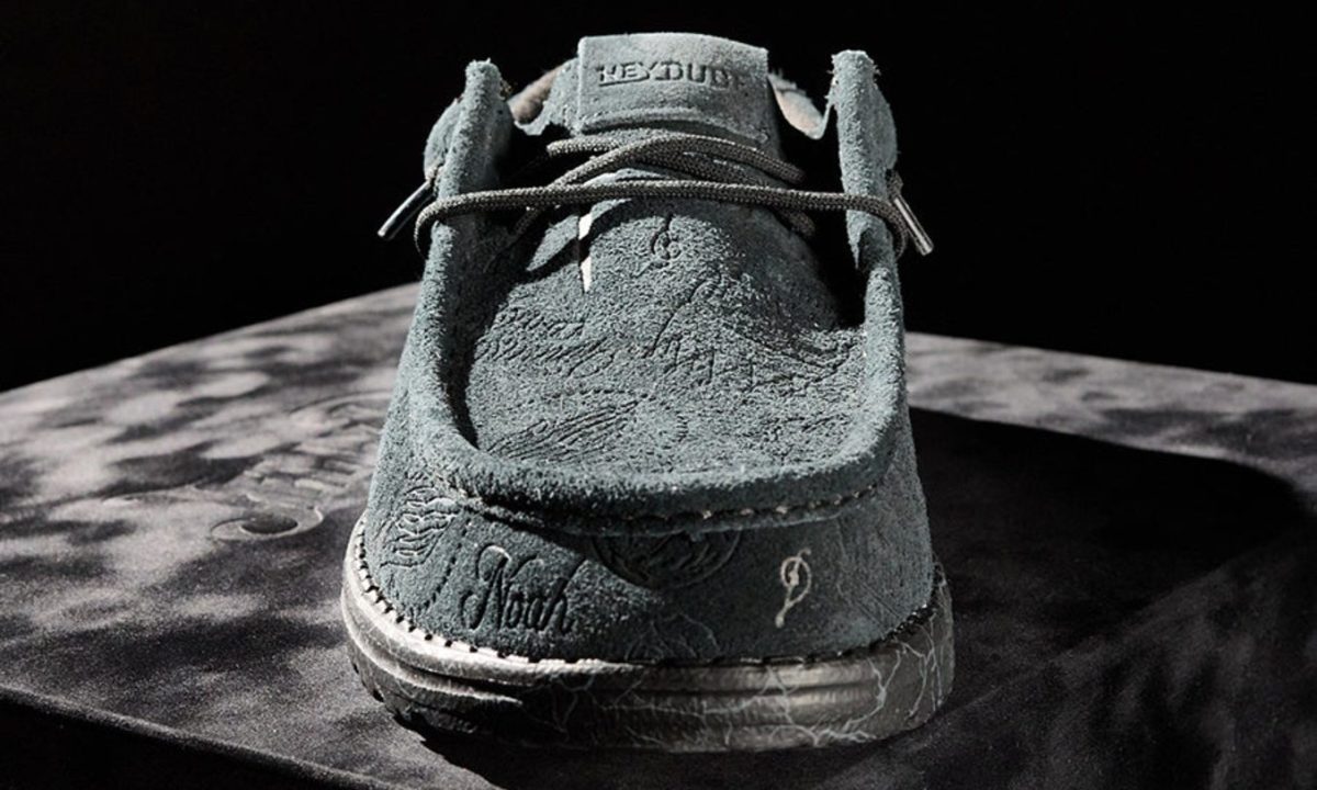 front of hey dude shoe