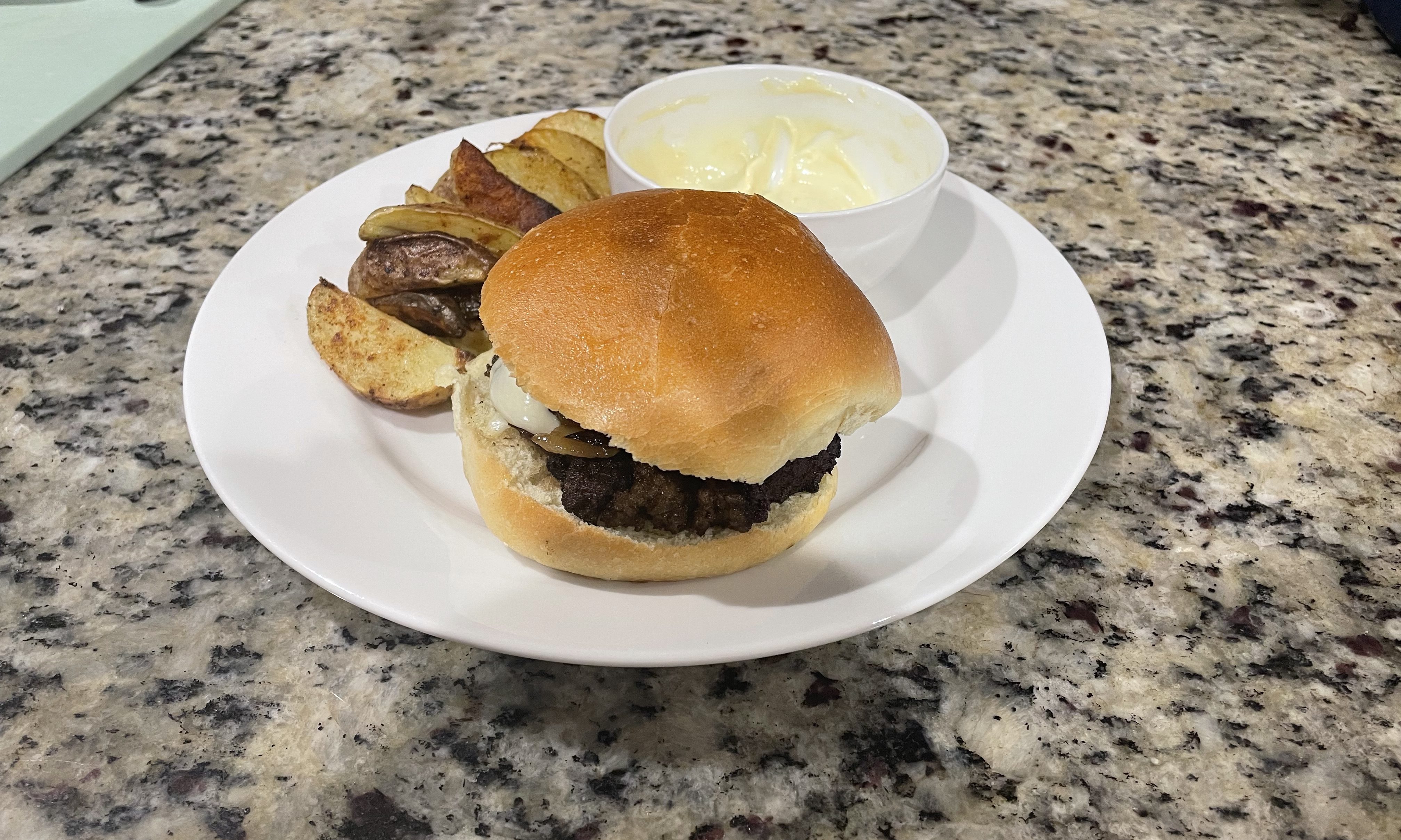 Garlic aioli Swiss cheeseburger HelloFresh