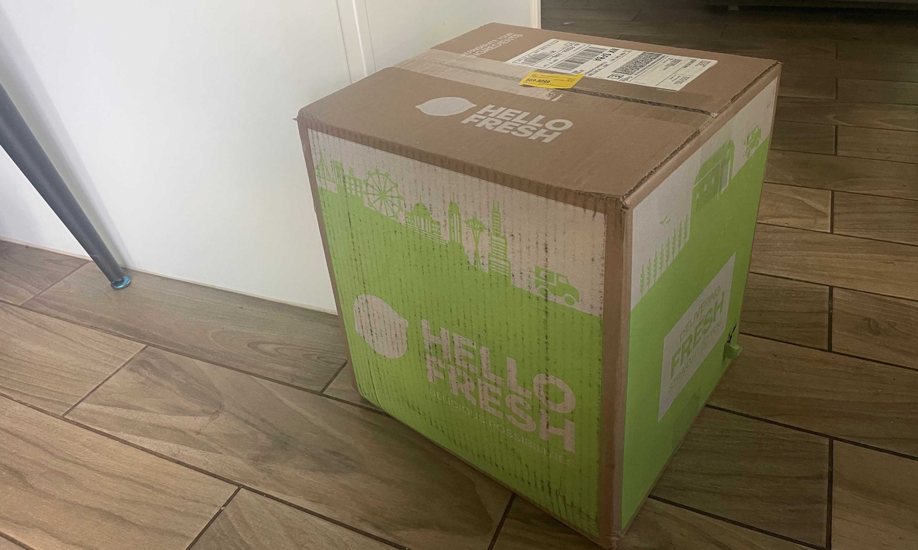 HelloFresh meal kit delivery box
