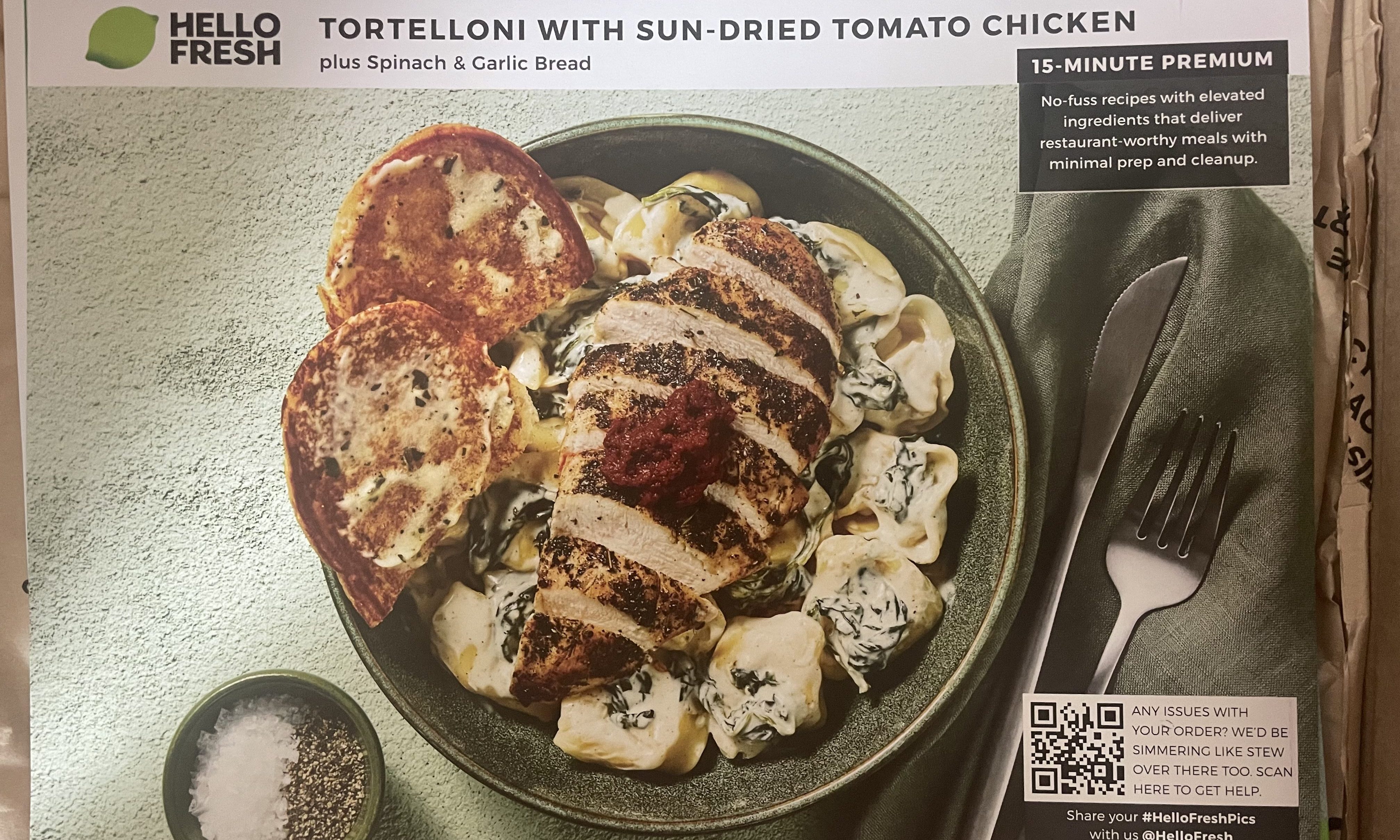 HelloFresh recipe card