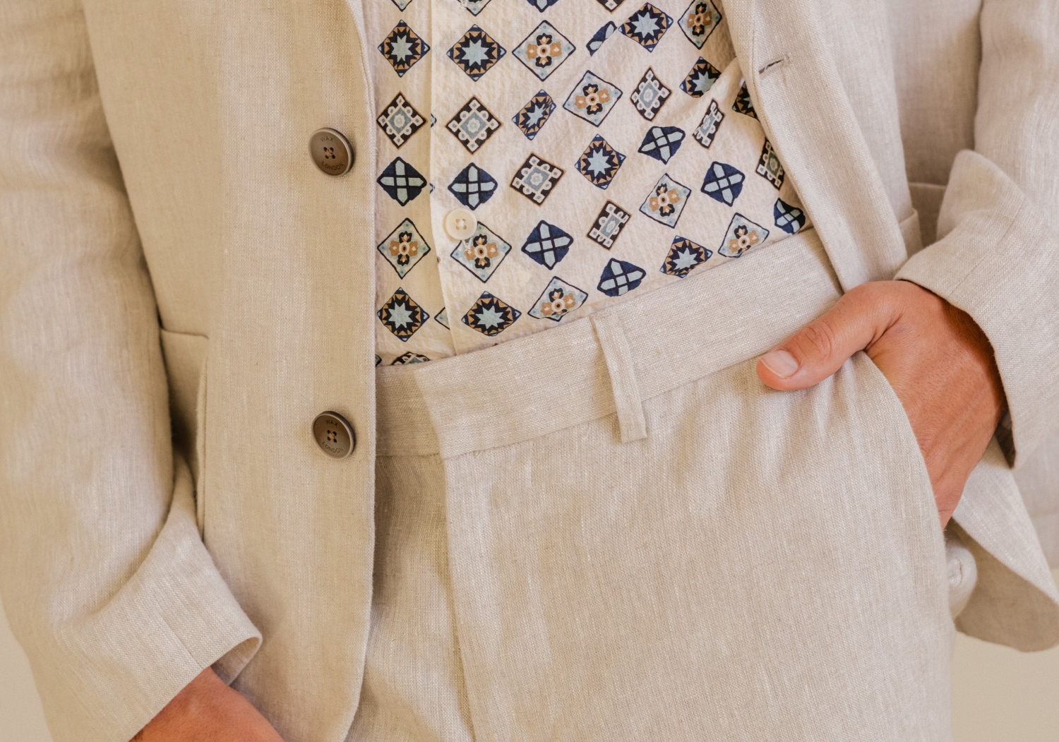 Wax London linen waist