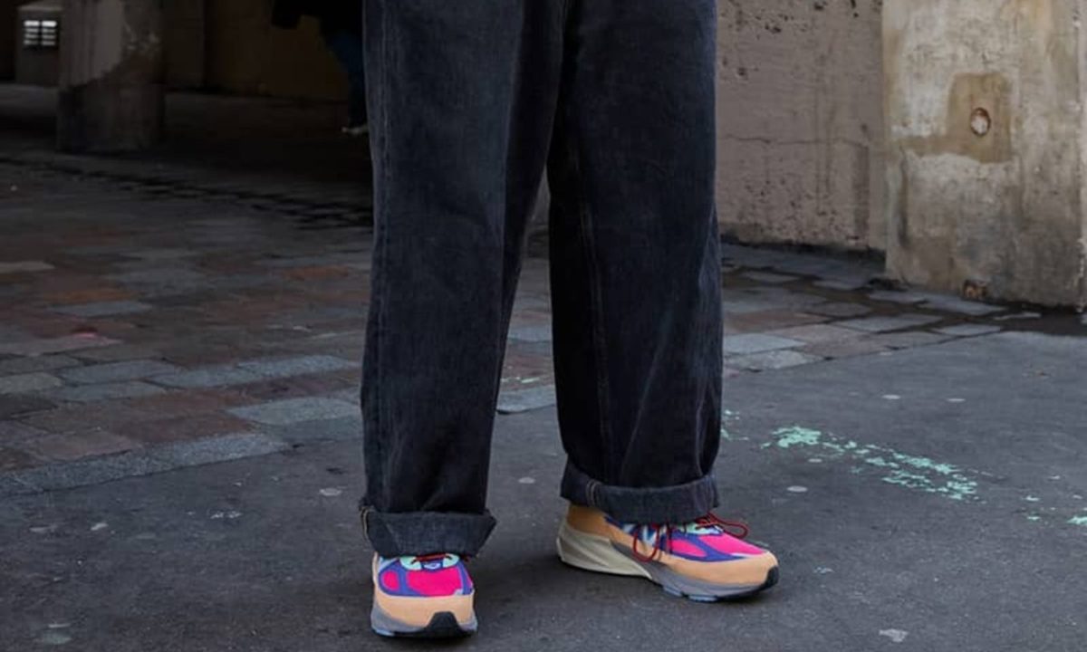 man wearing action bronson new balance sneakers