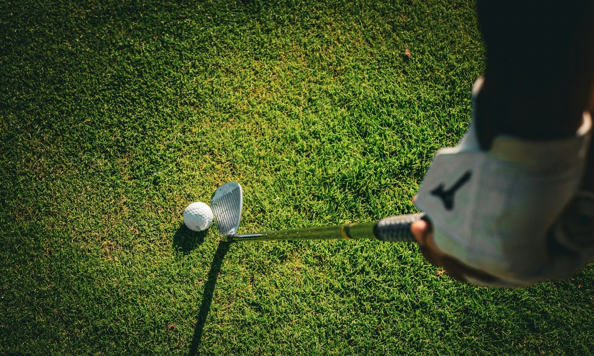 Man holding a golf club