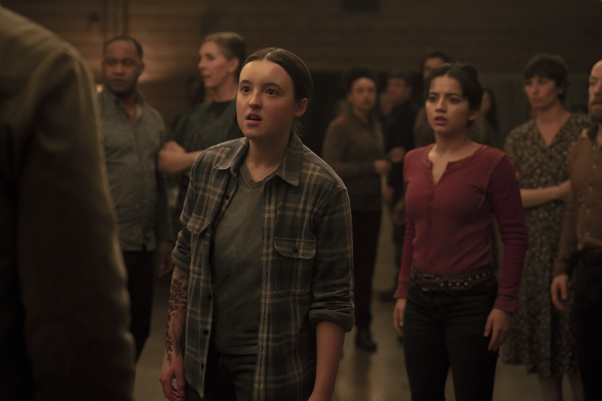 Bella Ramsey and Isabela Merced in The Last of Us season 2