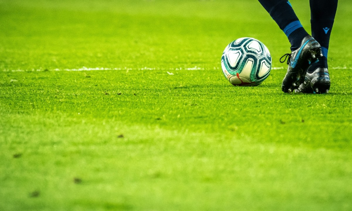 Player with soccer ball