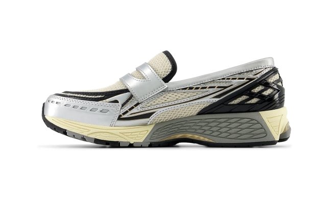 side photo of new balance sneaker loafer hybrid