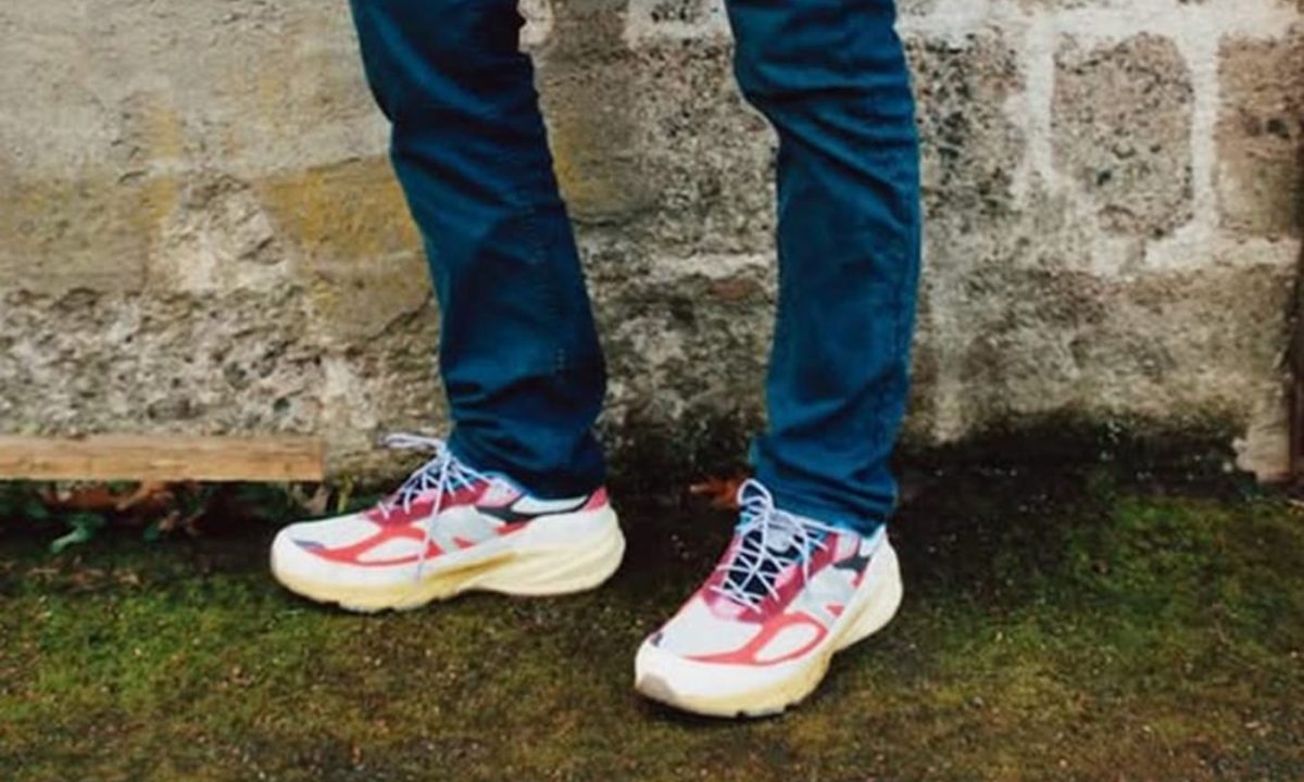 man wearing action bronson x new balance sneakers
