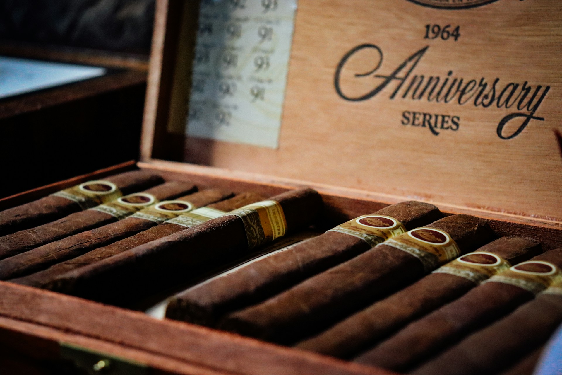 1964 anniversary series cigars in a box