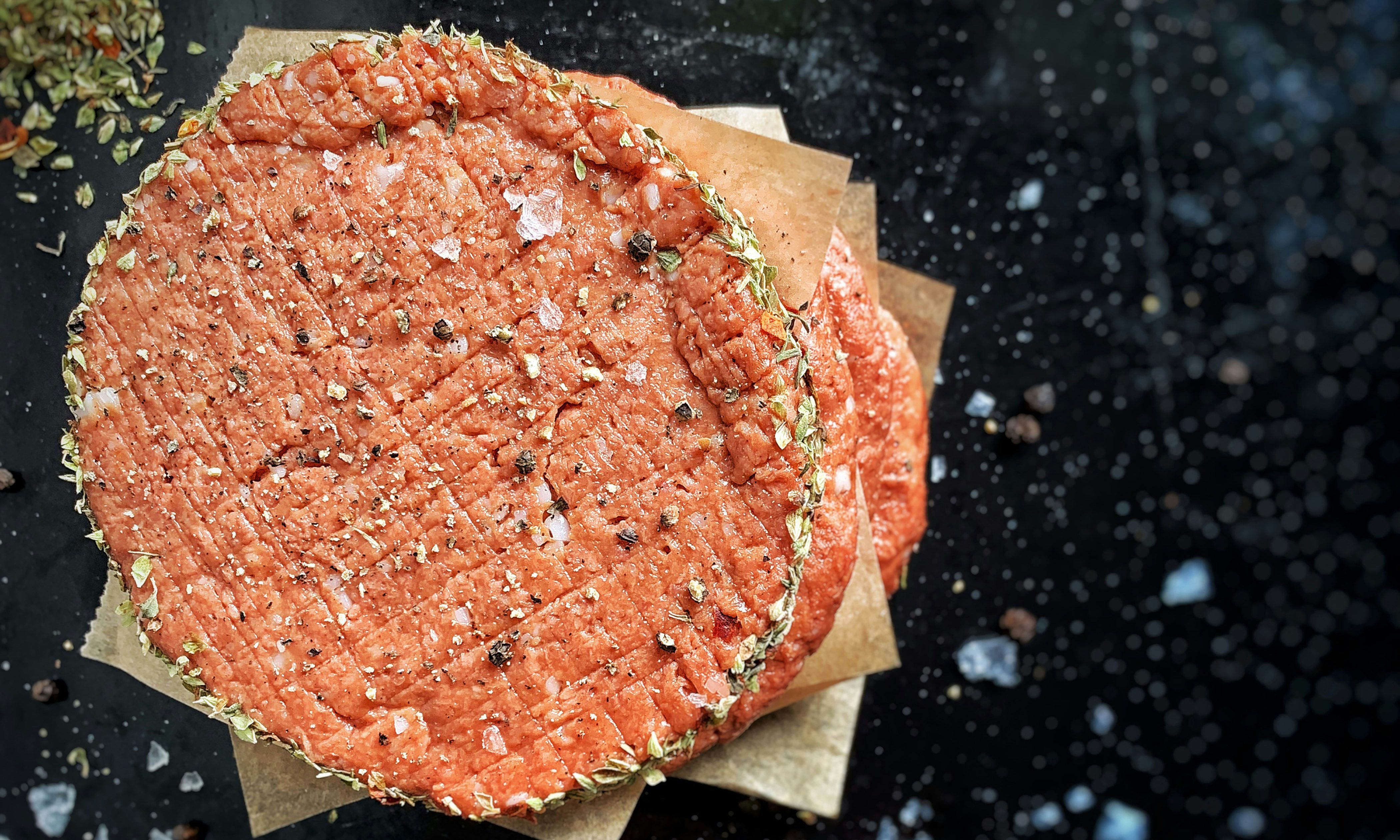 Seasoned burger