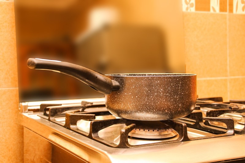 Pot on the stove