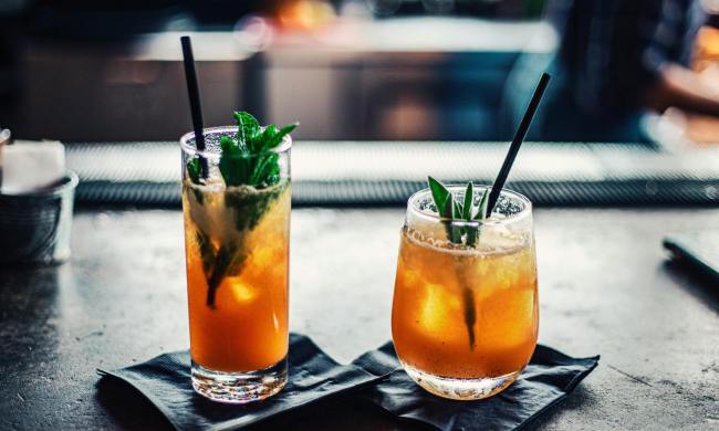Alcoholic drinks.