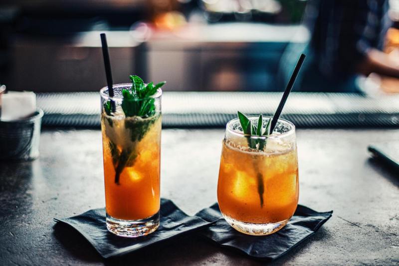 Alcoholic drinks.